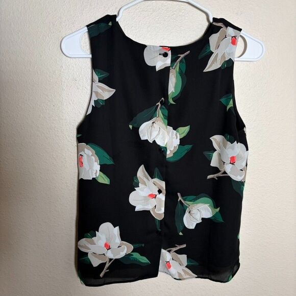 Banana Republic Tank Top Women's XS Floral Sleeveless Printed Career Shirt - Picture 4 of 7